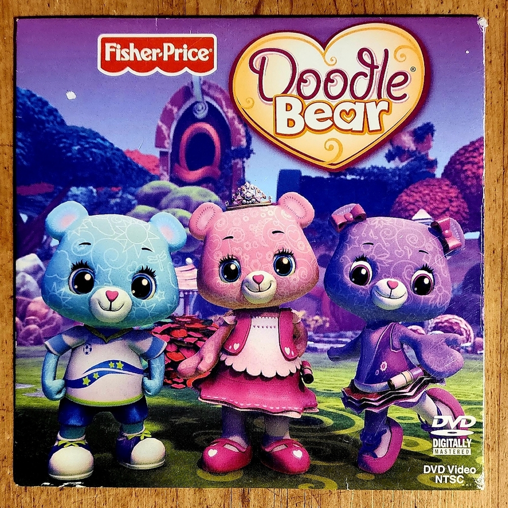 NEW Fisher-Price Doodle Bear DVD Animated Friendship Teamwork Toddler Preschool